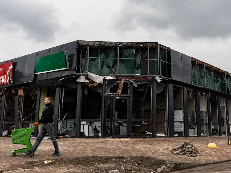 water damage restoration project completed